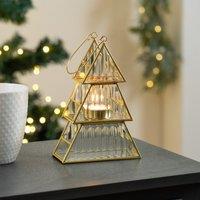 Scottish Everlastings Ltd 19.5cm Gold Tree Candle Holder