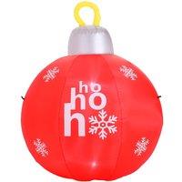 Living and Home 1.2M Christmas Inflatables Lights Large Bulb in Red