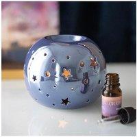 KDMD Purple Iridescent Star Oil Burner & Wax Warmer