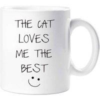 60 SECOND MAKEOVER The Cat Loves Me The Best Mug in White