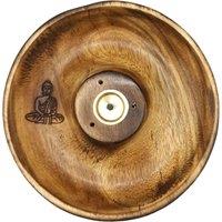 KDMD Incense Stick & Cone Burner Disc - Buddha in Brown