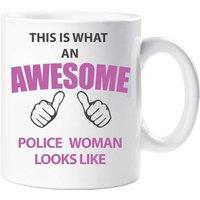 60 SECOND MAKEOVER This Is What An Awesome Police Woman Looks Like Mug in White