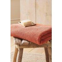 Drift Home 'Abode' Soft Heavyweight Cotton Towel in Terracotta | Size: Bath Sheet