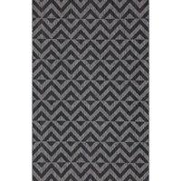 Kukoon Charcoal Grey Geometric Outdoor, Garden & Patio Area Rug | Size: 80 cm x 150 cm