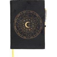 KDMD Astrology Wheel Journal with Black Obsidian Pen