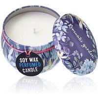KDMD Art Tin Candle - Assorted Design - Romantic Garden - Tea & Rose in Purple