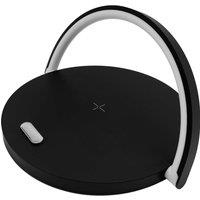 Nicoman White Bedside Lamp with Wireless Charging with Touch Control in Black