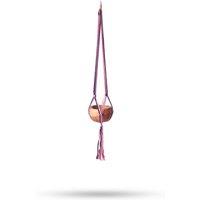 KDMD Macrame Pot Holder Classic -Pastal Tones Livingroom Med Pot in Brown