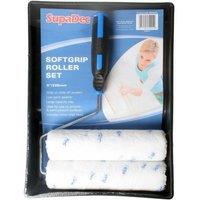SupaDec Softgrip Paint Roller Set in White