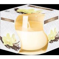 KDMD Scented Glass Jar Candle - Vanilla in Cream