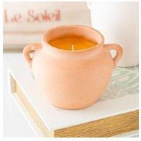 KDMD Terracotta Urn Candle in Ivory