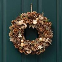 Scottish Everlastings Ltd 41cm Golden Wreath in Gold