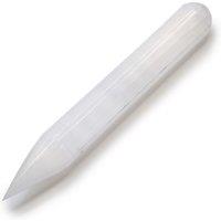 KDMD Selenite Wand - 16 cm (Point one End) in Grey