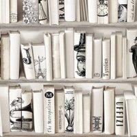 Muriva Encyclopedias Wallpaper in Cream