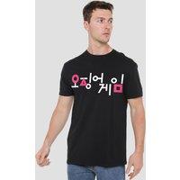 Squid Game Korean Logo T-Shirt Black | Size: Medium