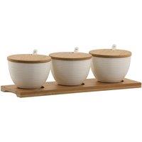 Belleek Living 'Ripple' Serving Bowl Set & Tray in White