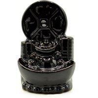 KDMD Backflow Incense Burner - Ancient Chinese Coin in Black