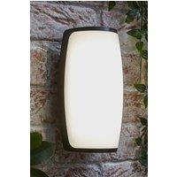 ValueLights Jonny Curved Matte Black IP54 LED Outdoor Wall Light