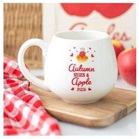 KDMD Autumn Skies & Apple Pies Rounded Mug in White