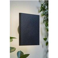 ValueLights Chad Backlit Matte Black Square IP65 LED Outdoor Wall Light