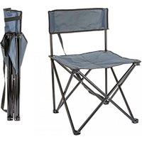 MANTRARAJ Lightweight Folding Camping Chair Durable for Garden, Hiking, Fishing, Outdoor Festivals, Beach(Grey) in Grey