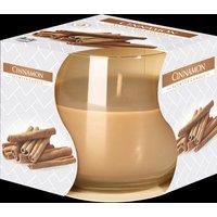 KDMD Scented Glass Jar Candle - Cinnamon in White