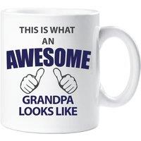 60 SECOND MAKEOVER This Is What An Awesome Grandpa Looks Like Mug in White