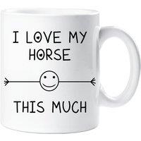 60 SECOND MAKEOVER I Love My Horse This Much Mug in White