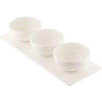 Belleek Living 'Erne' Triple Bowl Set in White