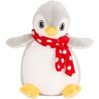 Mumbles Printme Mini Penguin Plush Toy in Grey | Size: Medium
