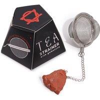 KDMD Raw Crystal Gemstone Tea Strainer - Red Jasper
