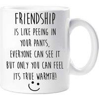 60 SECOND MAKEOVER Friendship Is Like Peeing In Your Pants Mug in White