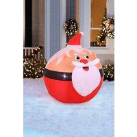 Living and Home 1.2M Christmas Inflatables Lights Santa Claus in Red