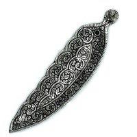 KDMD Polished Aluminium Buddha Long Shaped Incense Holder 23cm in Silver