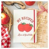 KDMD My Recipes A5 Notebook with Pen in White