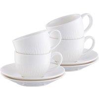 Belleek Living 'Erne' Espresso Cup & Saucer in White