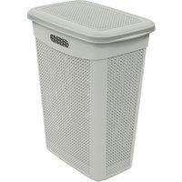 JVL Droplette 43L Slim Laundry Bkt- Ice Grey in Light Grey | Size: 1 Pack