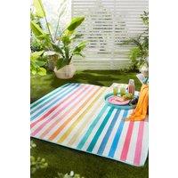Fusion 'Carlson Stripe' Stripe Print Waterproof Backed Picnic Blanket