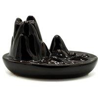 KDMD Backflow Incense Burner - Mini Mountain in Black