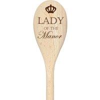60 SECOND MAKEOVER Lady Of The Manor Spoon Funny Wooden Spoon in Beige
