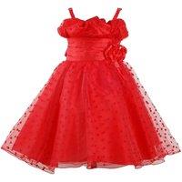 Cinda Girl's Party Dress in Red | Size: 9-12 m