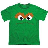 Sesame Street Oscar Face T-Shirt in Green | Size: 7-8 Years