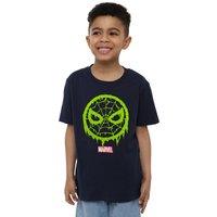 Marvel Spider Man Lo Goo T-Shirt Navy | Size: 7-8 Years
