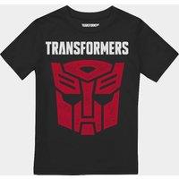Transformers Boy's Autobot Boys T-Shirt in Black | Size: 7-8 Years