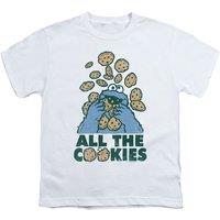 Sesame Street All The Cookies T-Shirt in White | Size: 3-4 Years