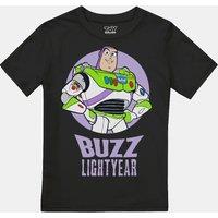 Toy Story Boy's Buzz Boys T-Shirt Black | Size: 5-6 Years