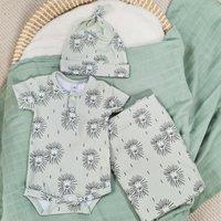 Minky Myles Boy's Newborn Baby Lion Animal Bodysuit Vest in Khaki | Size: 6-12 m