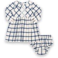 Kite Girl's Baby Check Dress & Pants in Cream | Size: 0-3 m