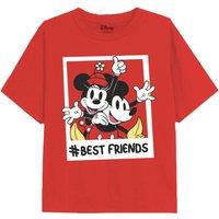Mickey Mouse Girl's Minnie Bestfriends T-Shirt Red | Size: 3-4 Years