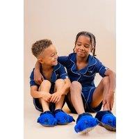 Lulabay Personalised Jersey Short Pyjamas in Navy | Size: 9-10 Years